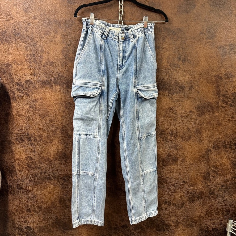 PacSun vintage‎ elastic waist window pane side pocket size small